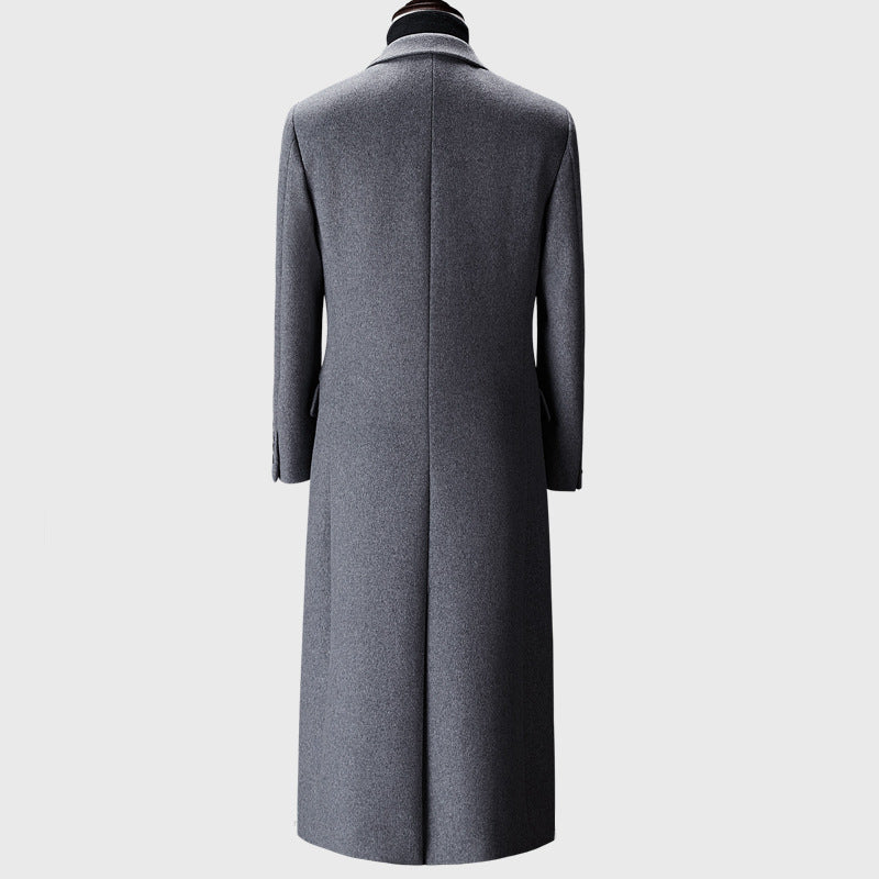 Men's trench coat woolen cloth