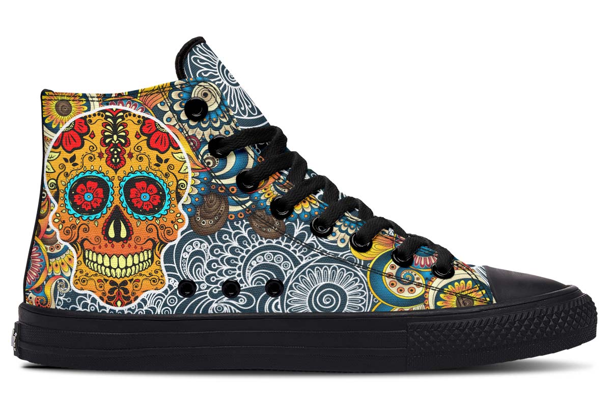 Printed Couple High-top Canvas Shoes