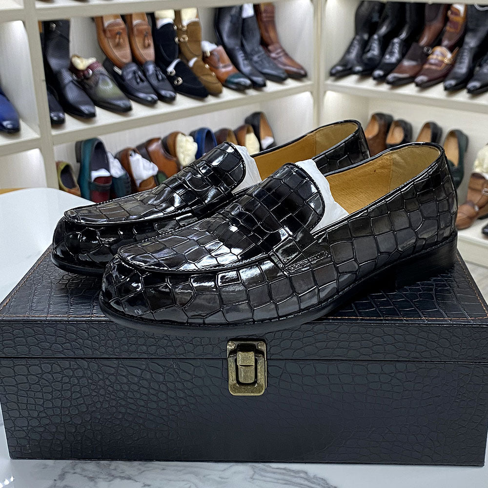 Men's Leather Casual Shoes Breathable Full Grain Leather Cowhide