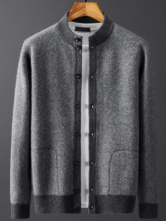 Cashmere Sweater Men's Thickened Loose Large Size Wool Sweater