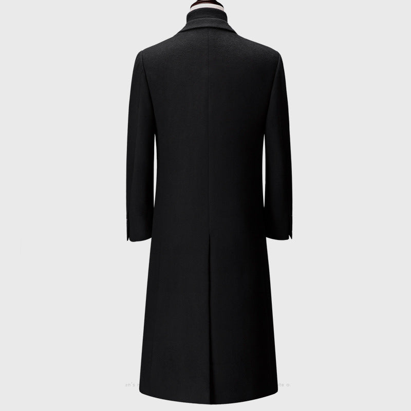 Men's trench coat woolen cloth