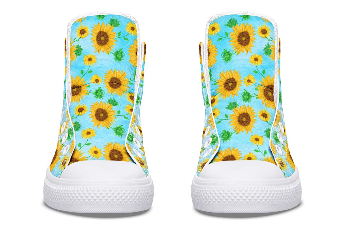 Printed Couple High-top Canvas Shoes