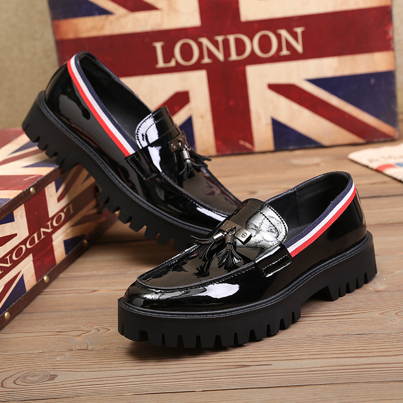 Spring new British style casual men's leather shoes