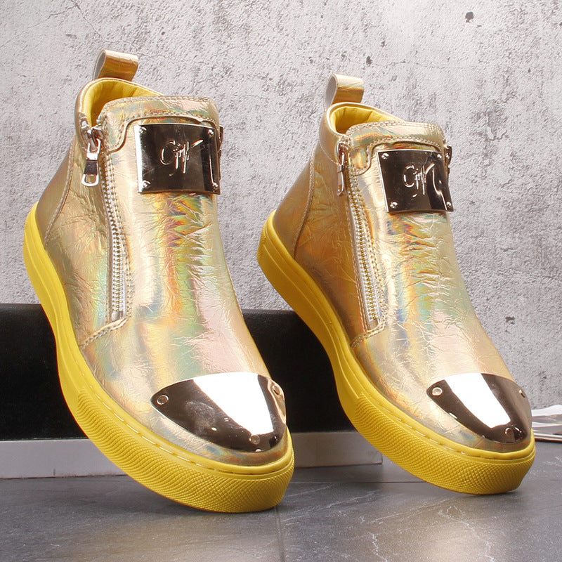 Hong Kong Tide Brand High-top Men's Shoes Summer New Trend