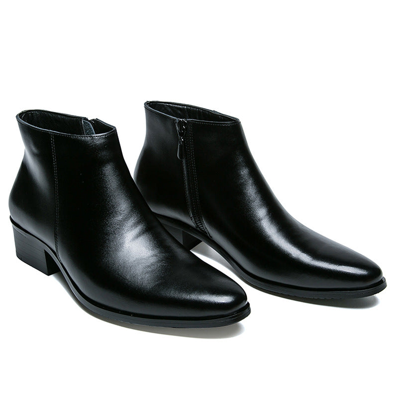 Men'S Pointed Toe Shoes British Style