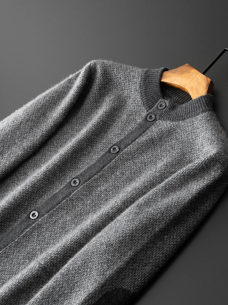 Cashmere Sweater Men's Thickened Loose Large Size Wool Sweater