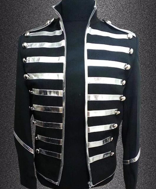 Military Striped Gold & Silver Detailed Jacket