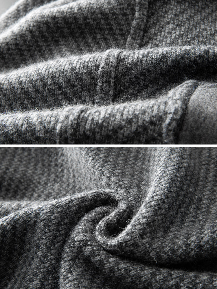 Cashmere Sweater Men's Thickened Loose Large Size Wool Sweater