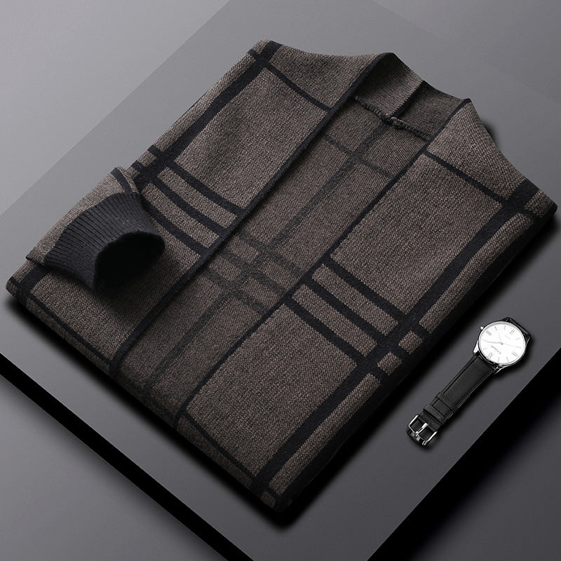 Wool Sweater Cardigan Jacket Men's Outer Sweater