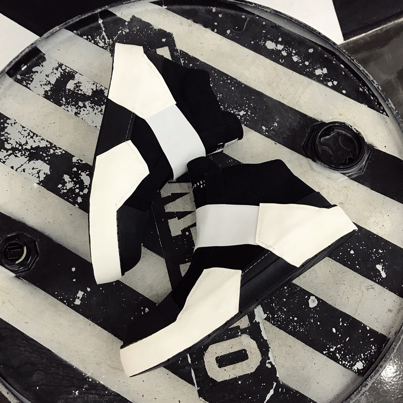 Men's All Match Round Toe High Top Sneakers