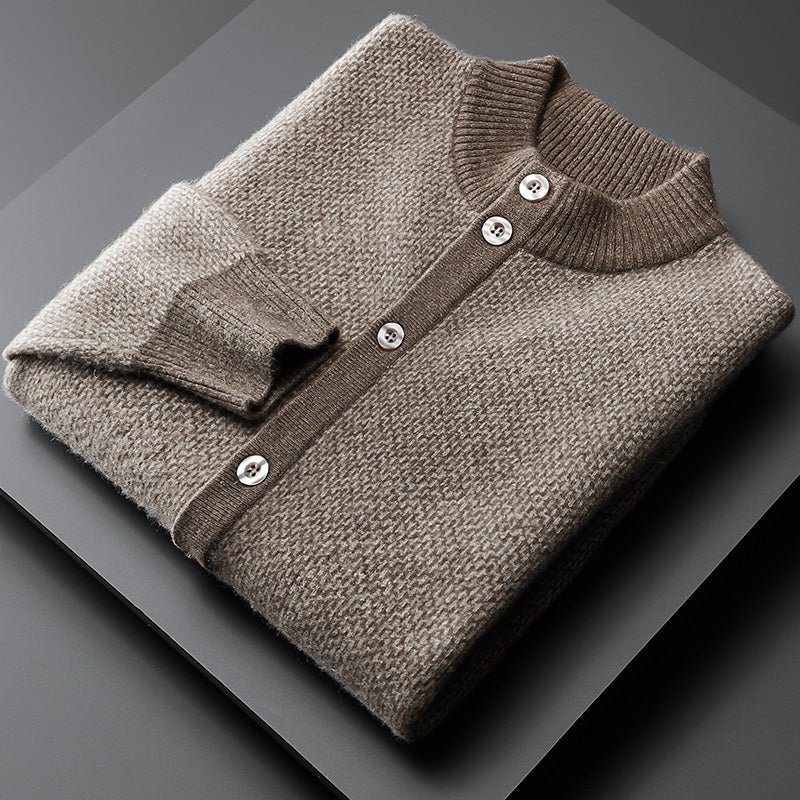 Cashmere Sweater Men's Thickened Loose Large Size Wool Sweater