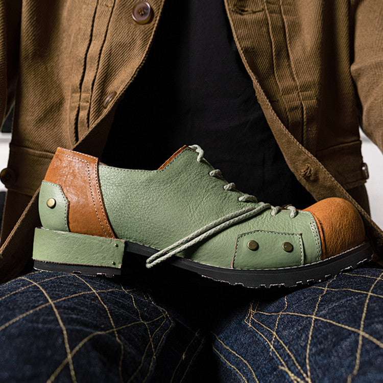 Men's And Women's Fashion Simple Leather Shoes