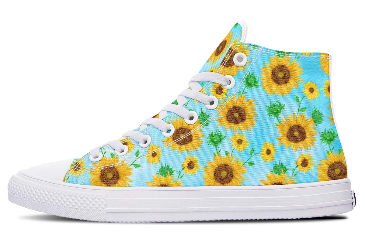 Printed Couple High-top Canvas Shoes