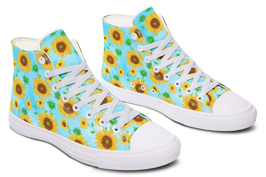 Printed Couple High-top Canvas Shoes