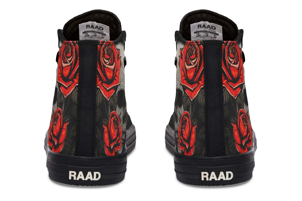 High Top Canvas Shoes For Printing Lovers