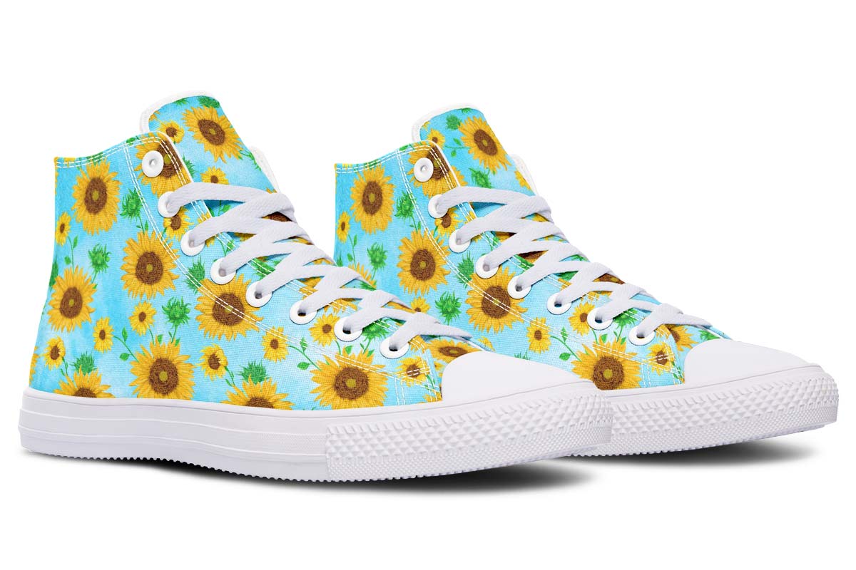 Printed Couple High-top Canvas Shoes