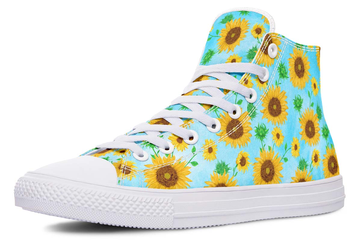 Printed Couple High-top Canvas Shoes