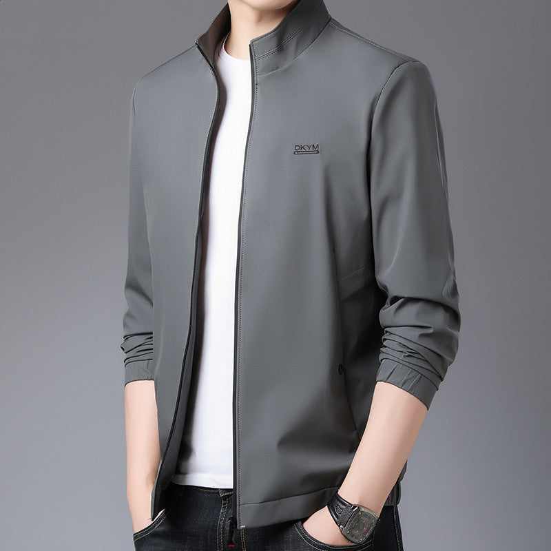 Spring And Autumn Thin Men's Coat Stand Collar Jacket