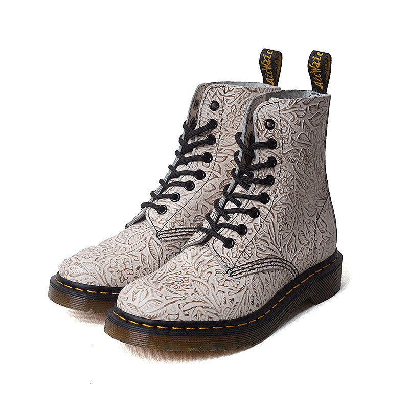 Martin Boots American Retro Leather Motorcycle