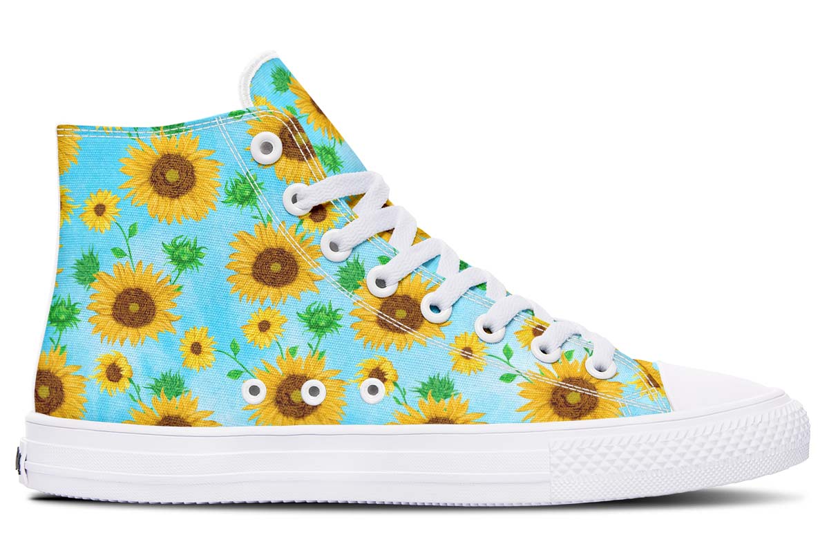 Printed Couple High-top Canvas Shoes