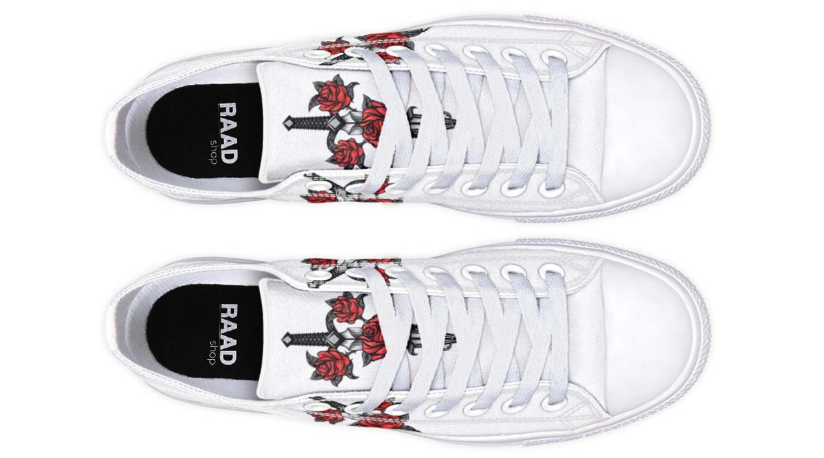 Fashion Printed Couple High Top Canvas Shoes