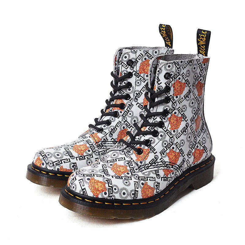 Martin Boots American Retro Leather Motorcycle