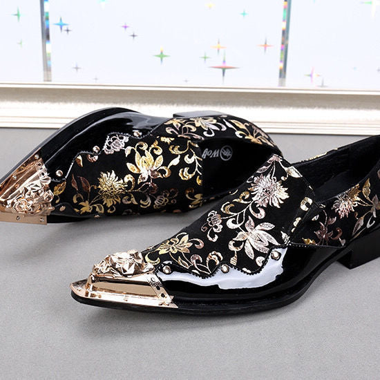 Men's Casual Pointed Toe Leather Shoes